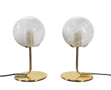 Pair of table lamps,  70s