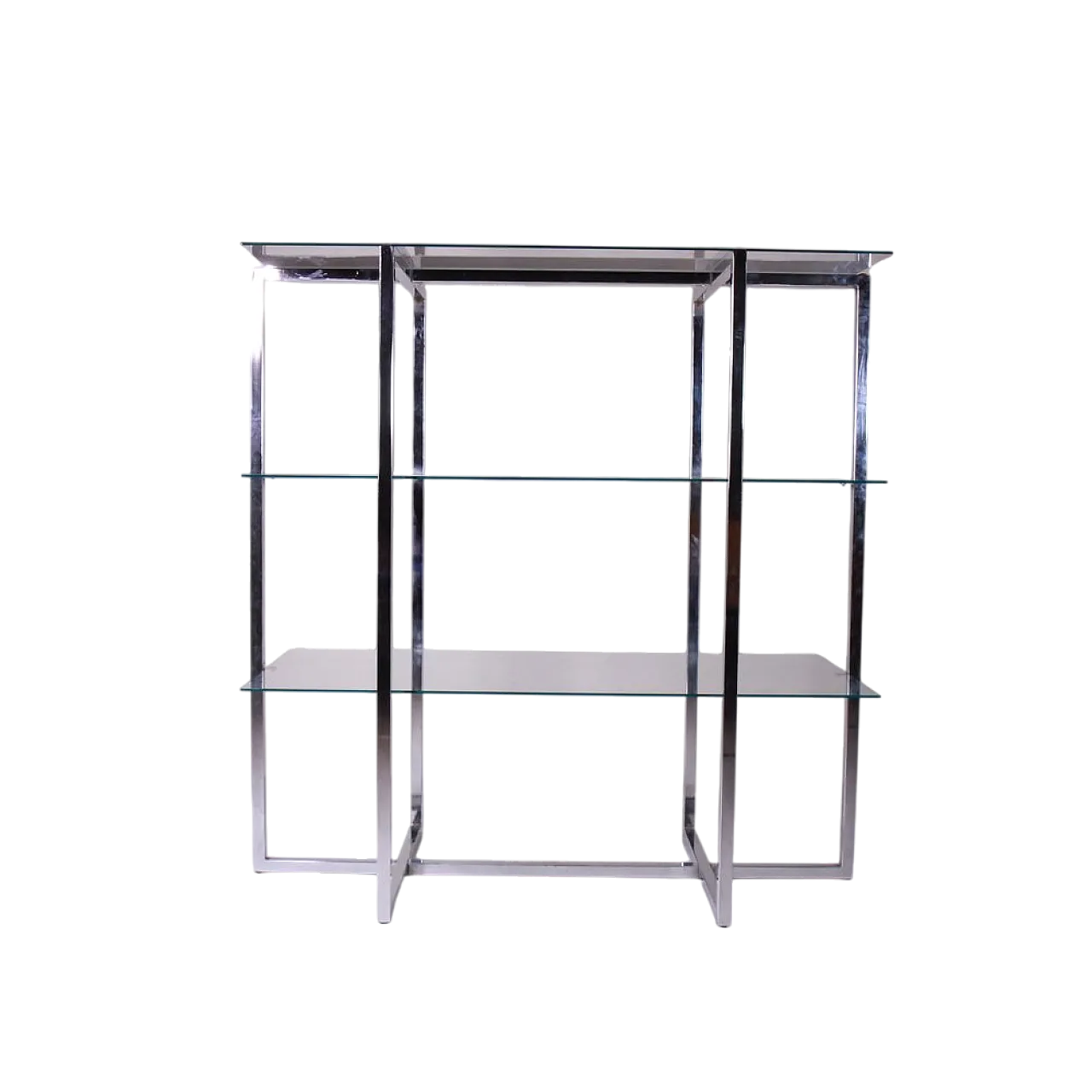 Steel Glass Bookcase by Luigi Massoni, 1970s 10