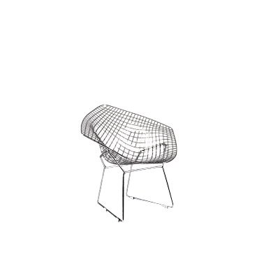 Sedia Diamond di Harry Bertoia per Knoll Inc. / Knoll International, anni '70