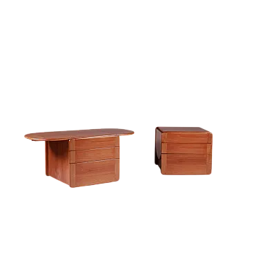 Pair of Bedside Tables by Afra & Tobia Scarpa for Molteni, 70s