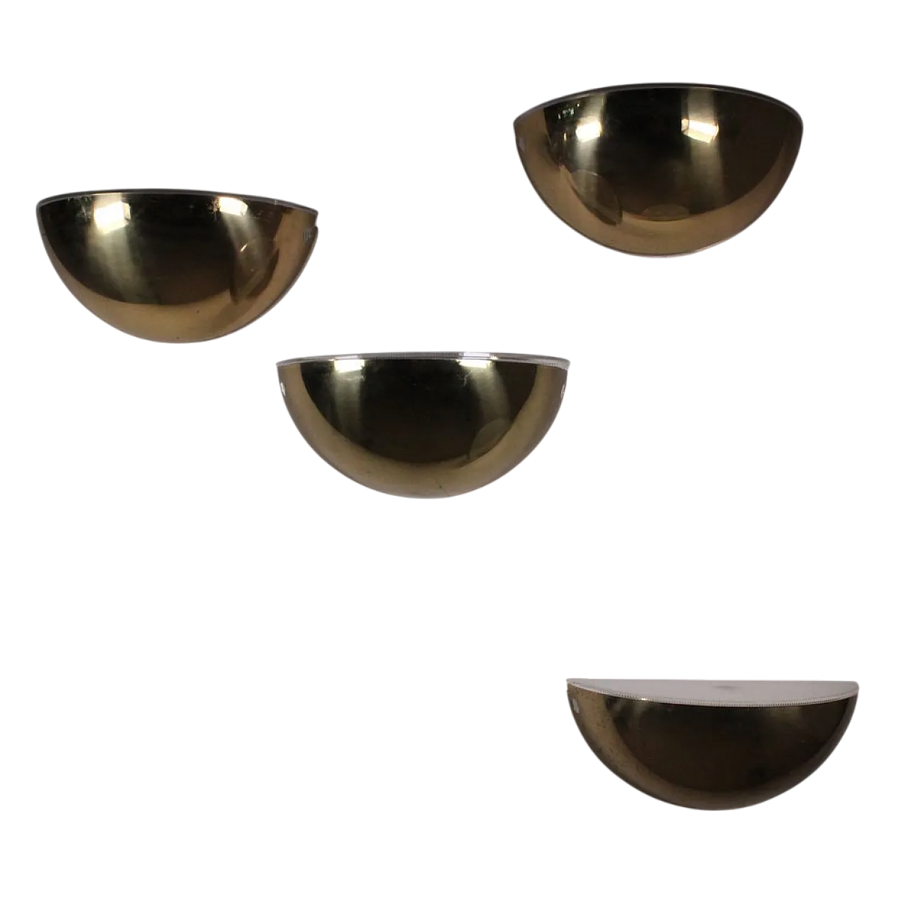 4 appliques Quarto in ottone di Tobia & Afra Scarpa per Flos, anni '70 8