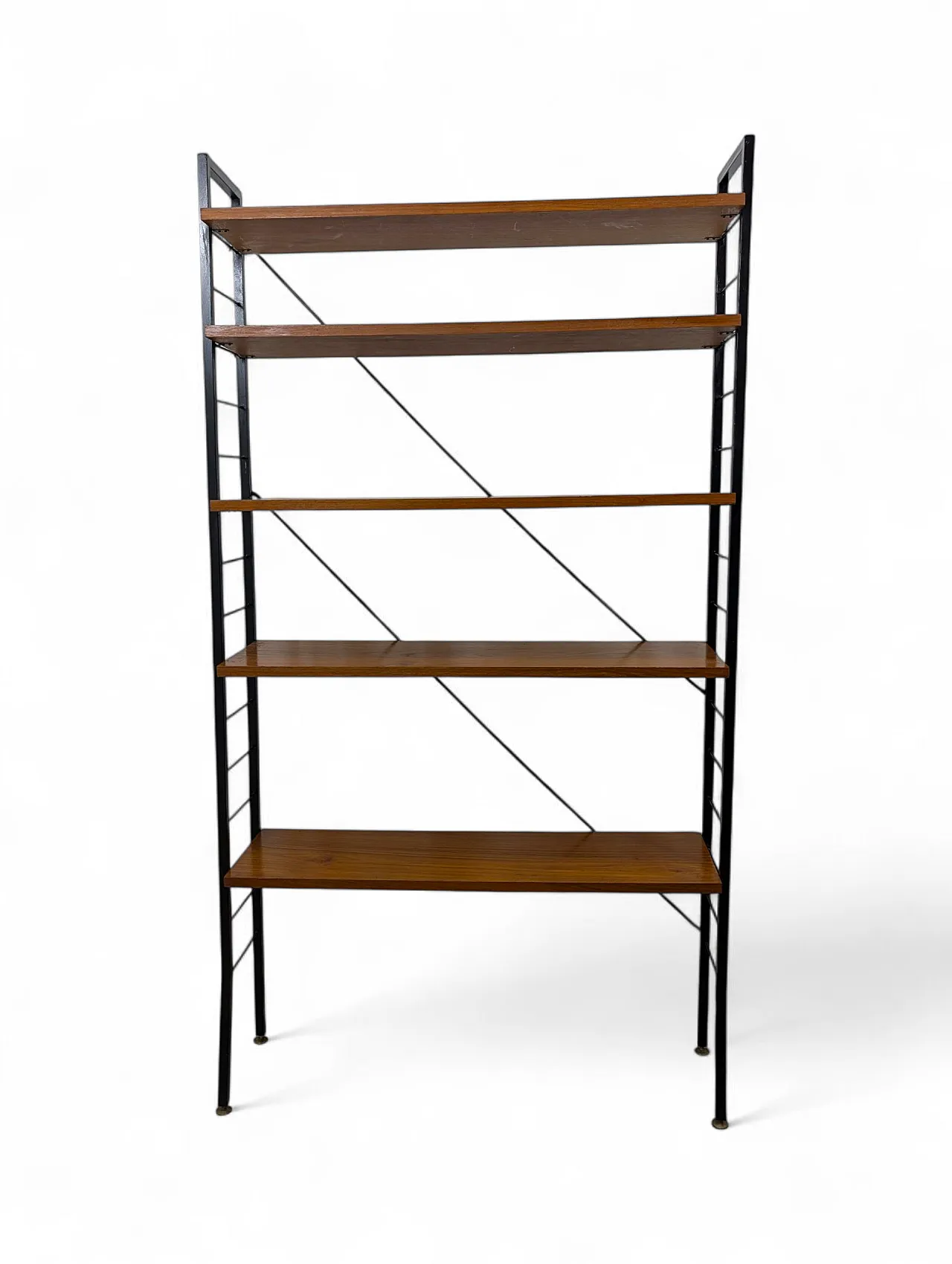 Teak wooden bookcase, 60s 1