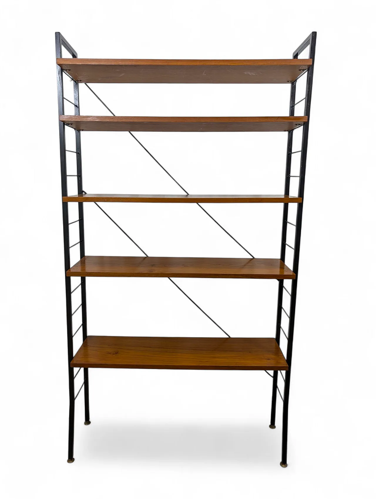 Teak wooden bookcase, 60s 8