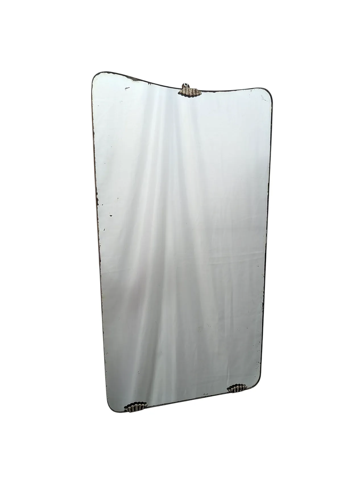 Specchio ricurvo in stile Art Deco, anni '50 1