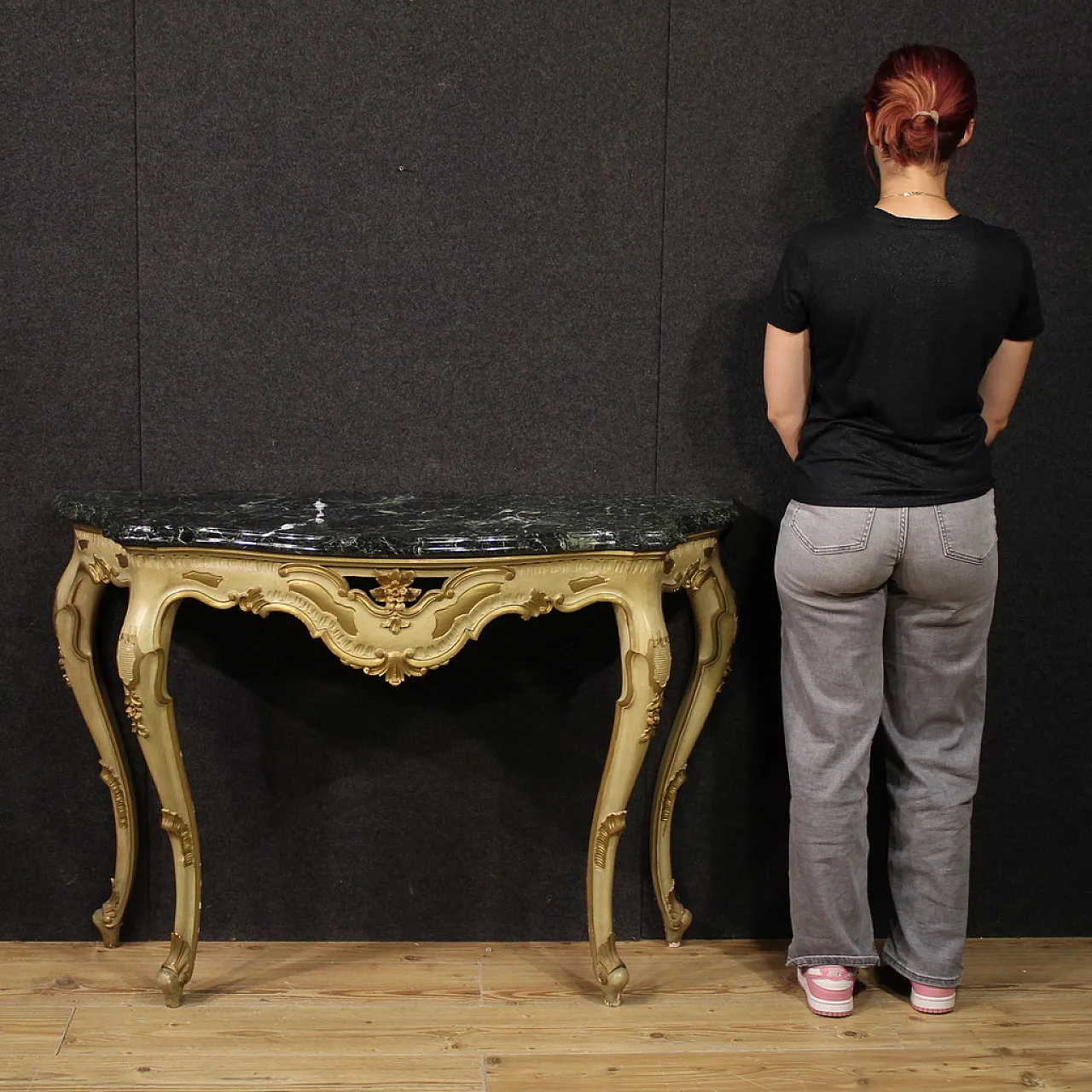 Console laccata e dorata, '900 2