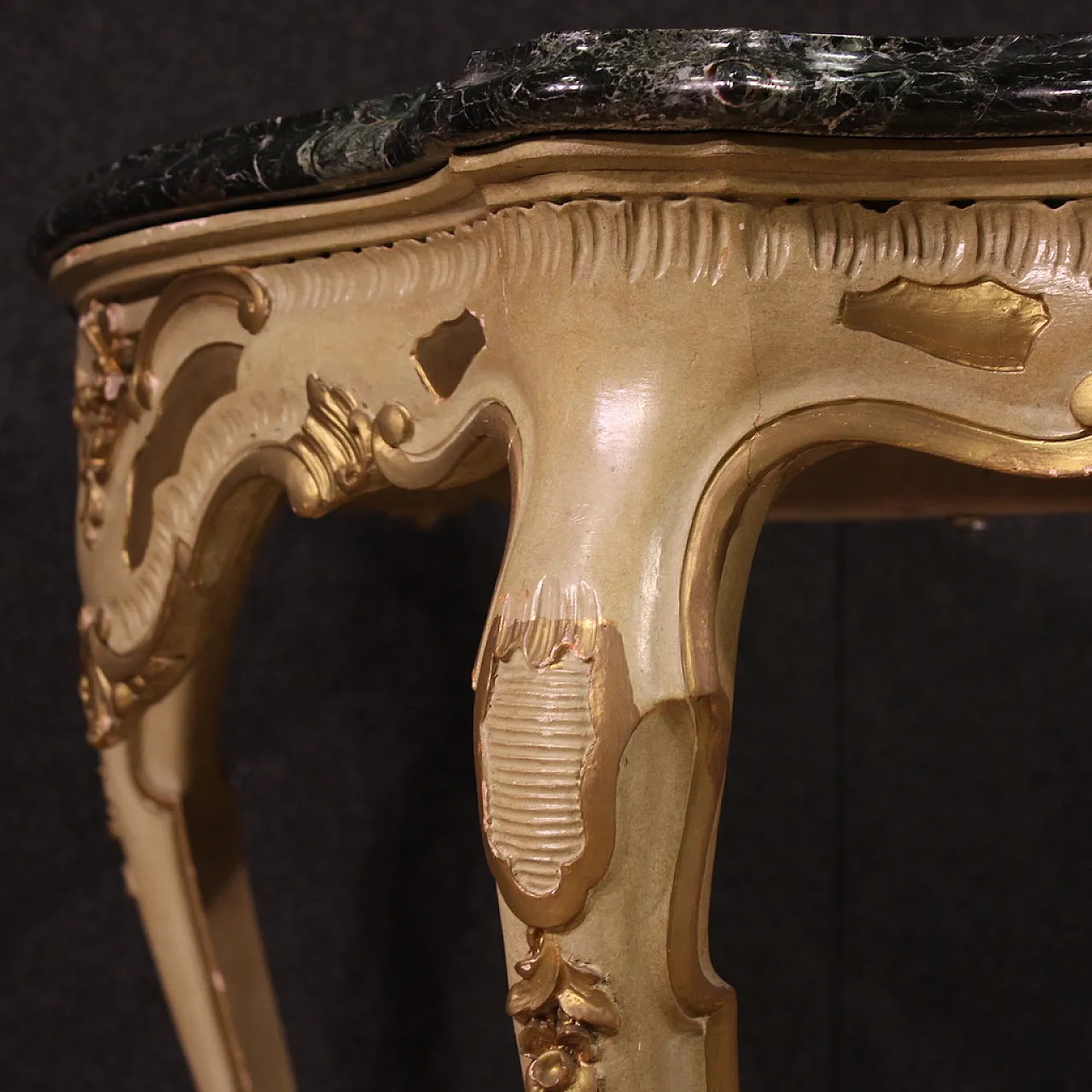 Console laccata e dorata, '900 10