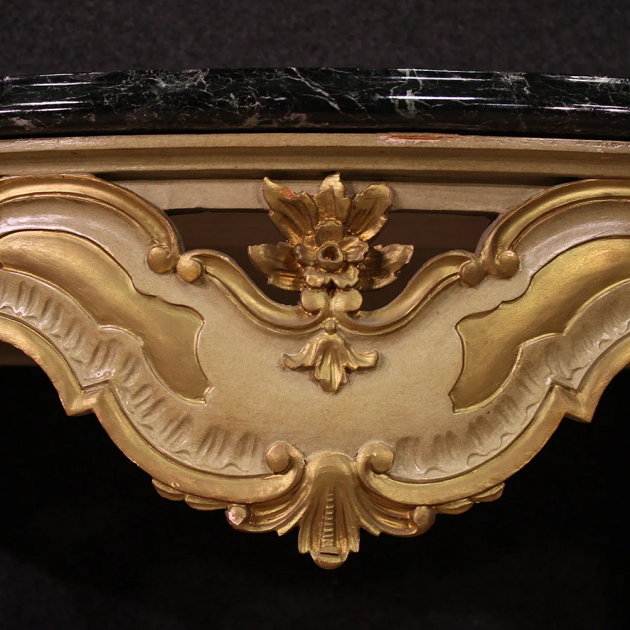 Console laccata e dorata, '900 12