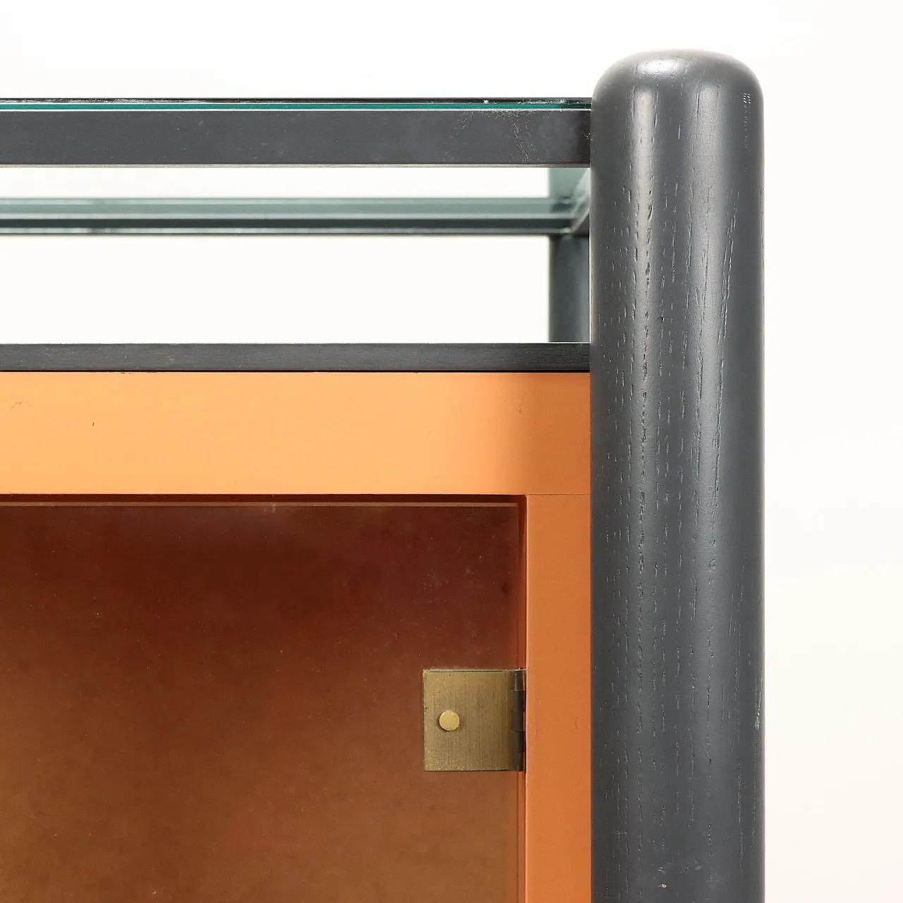 Vetrina in legno laccato, anni '80 4
