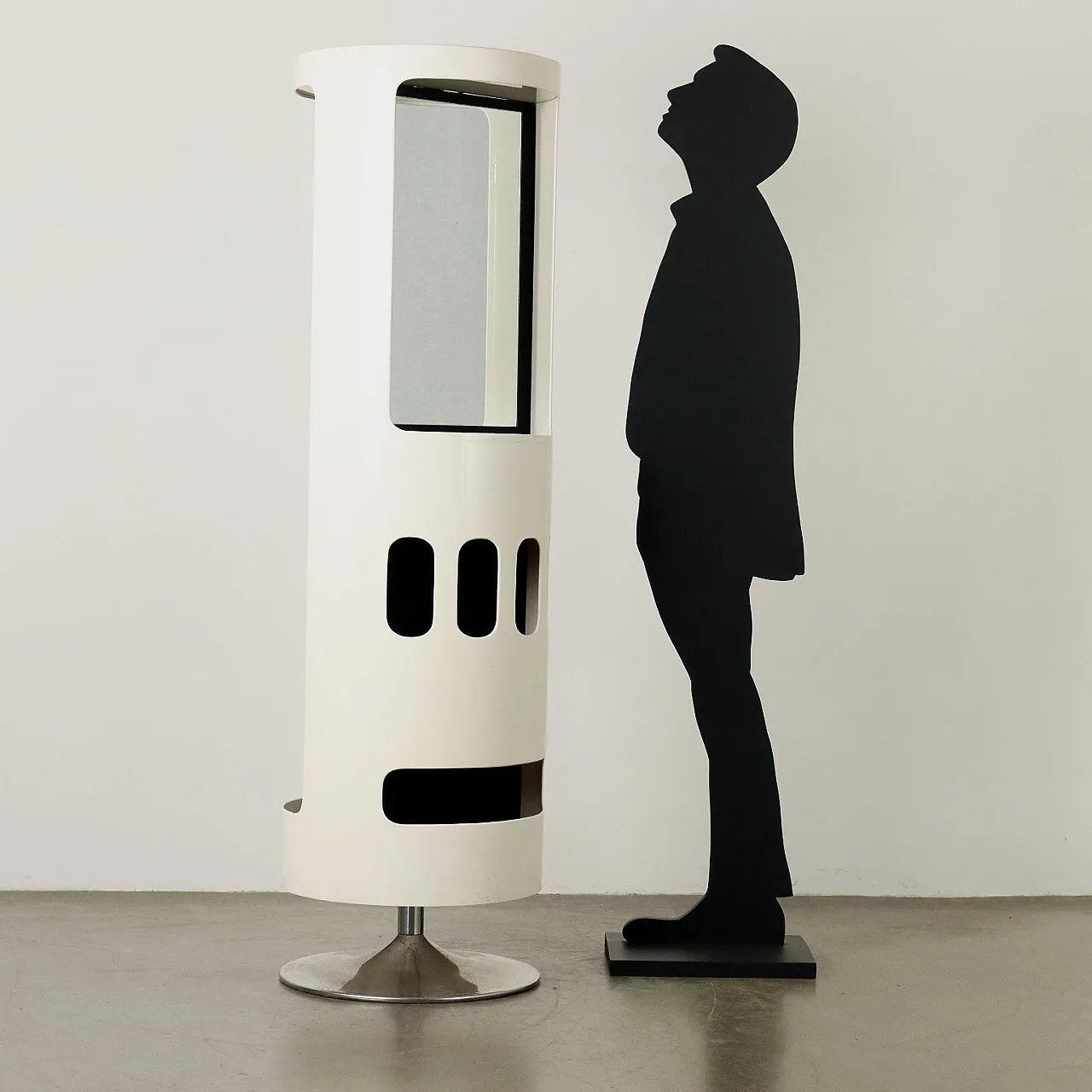 Appendiabiti girevole Space Age con consolle, anni '70 2