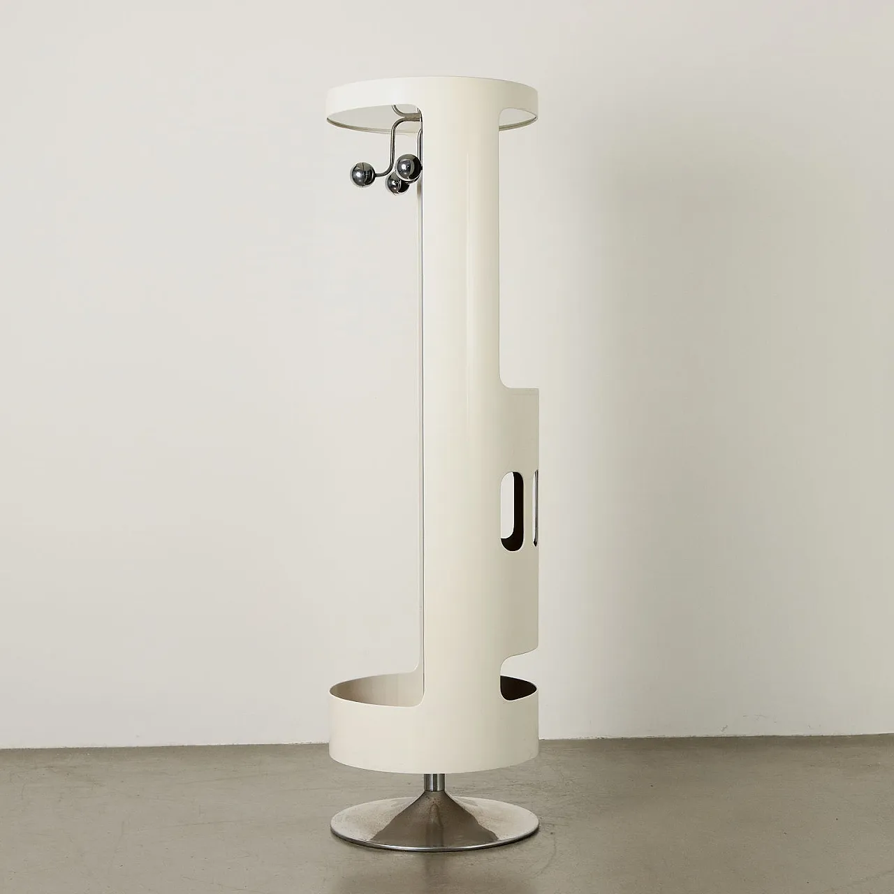 Appendiabiti girevole Space Age con consolle, anni '70 3