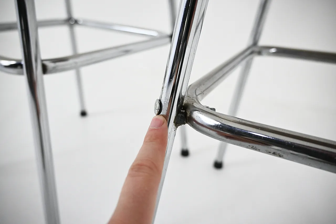 Coppia di sgabelli Les Arcs di Charlotte Perriand, anni '60 10