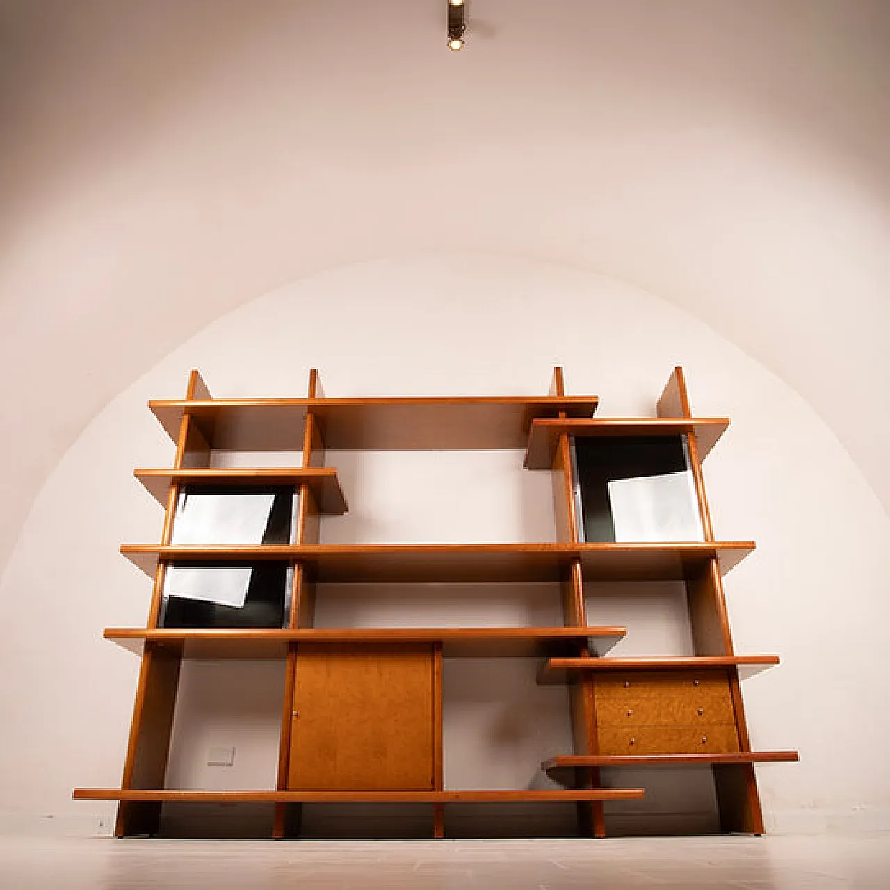 Crossing bookcase by Giovanni Offredi for Saporiti, 1970s 13