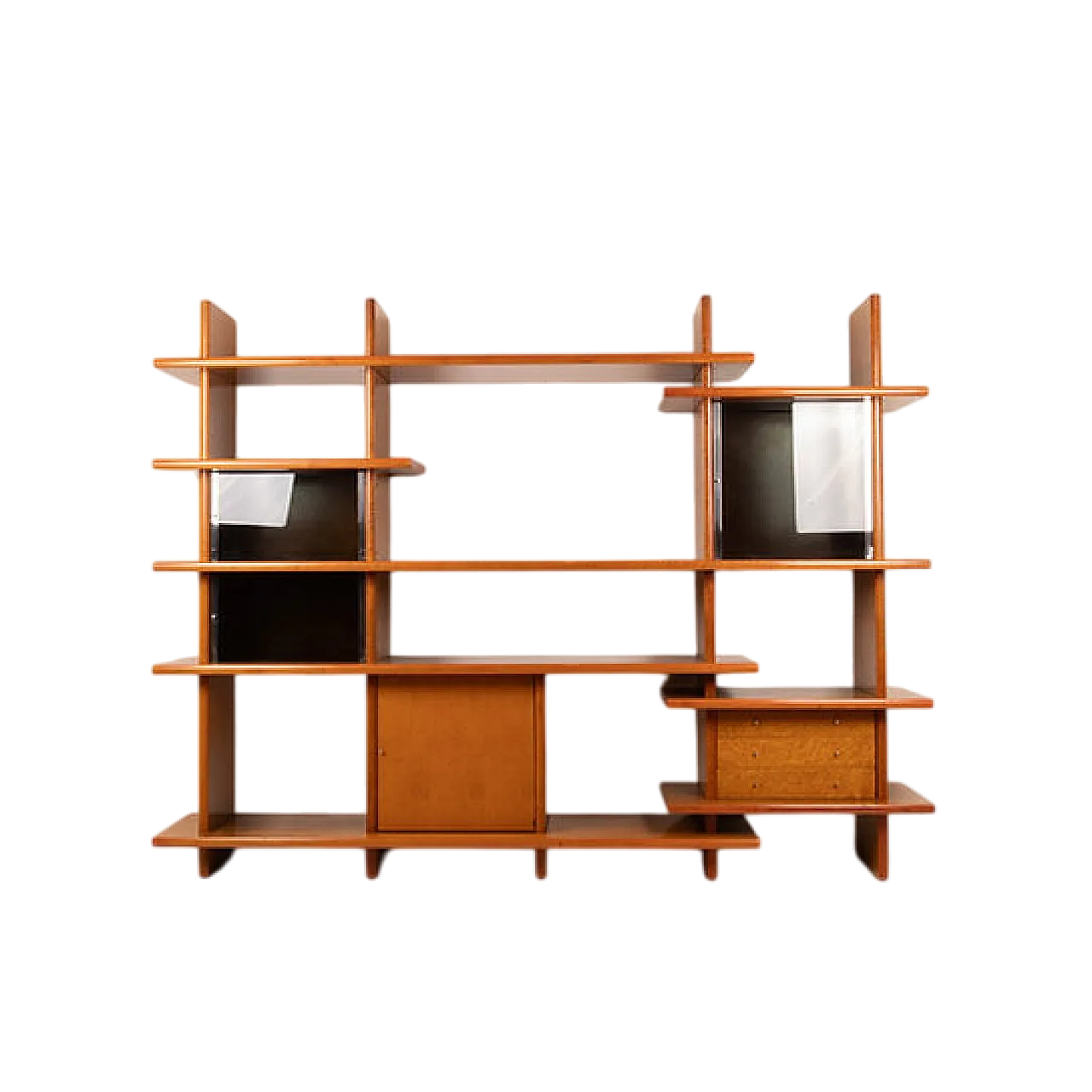 Crossing bookcase by Giovanni Offredi for Saporiti, 1970s 16