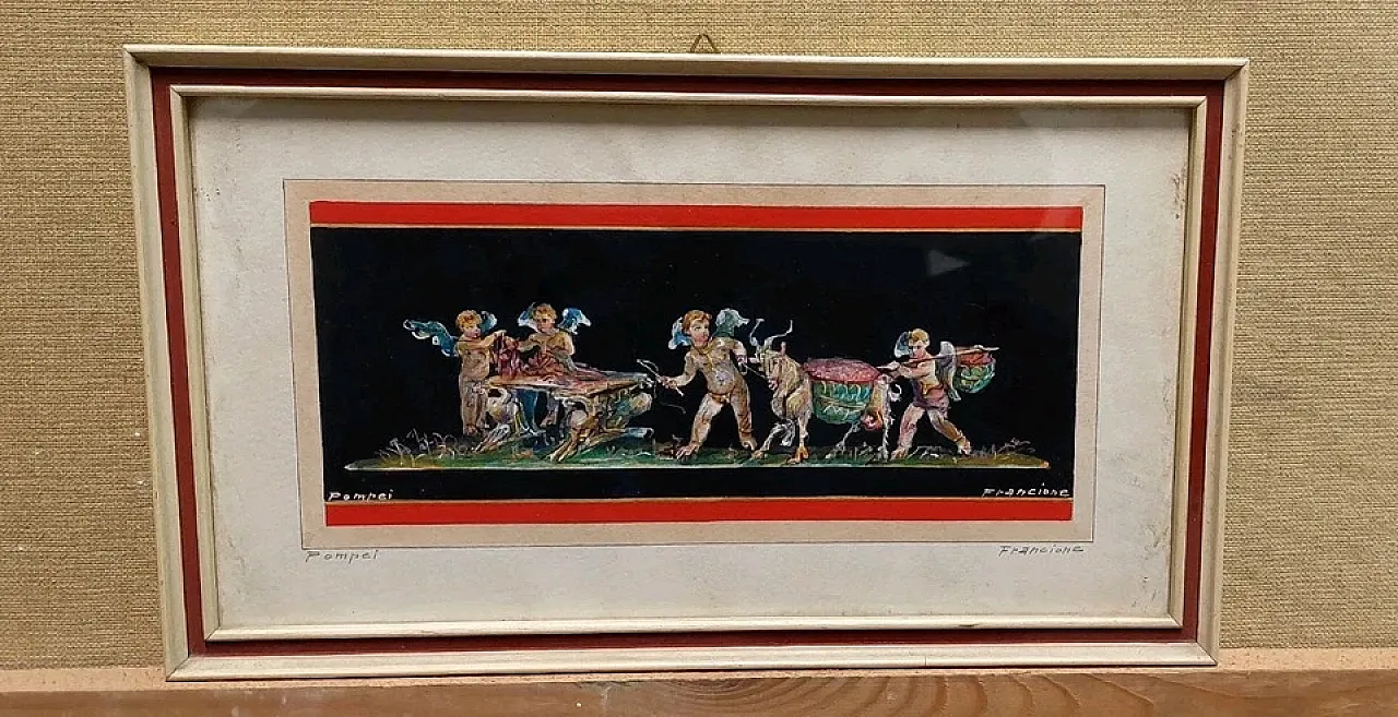 Pompei di Antonio Francione, acquerello, '900 1