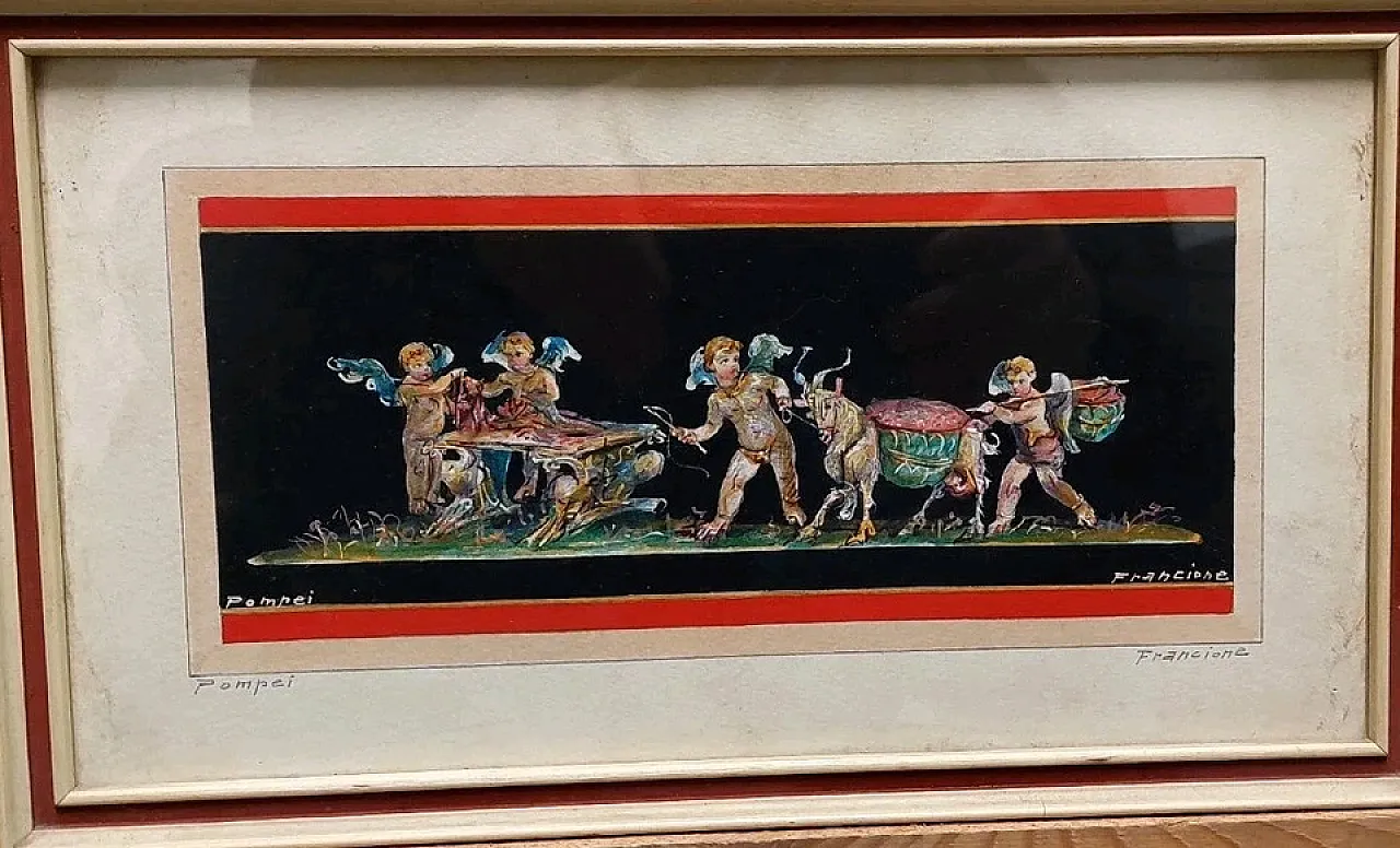 Pompei di Antonio Francione, acquerello, '900 10