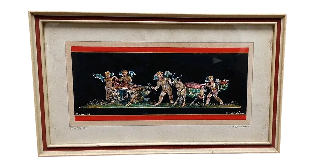 Pompei di Antonio Francione, acquerello, '900 13