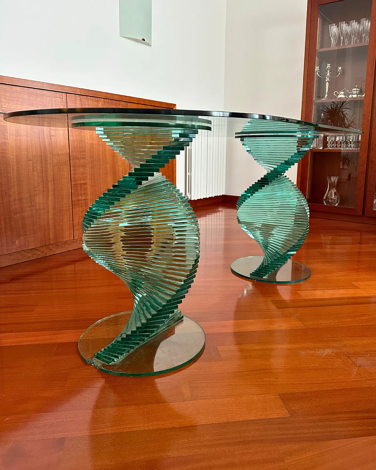 Elica table in tempered glass by Tonelli, '900 1