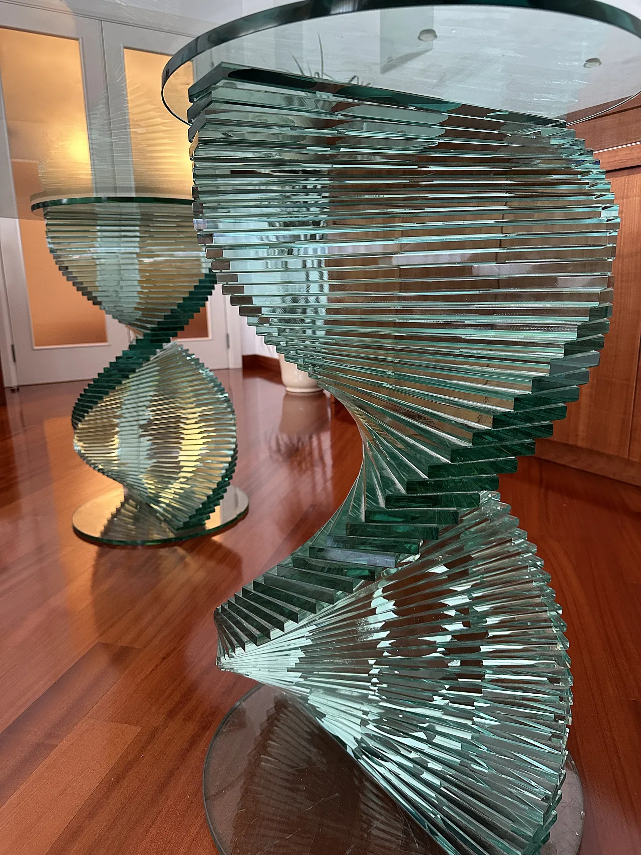 Elica table in tempered glass by Tonelli, '900 2