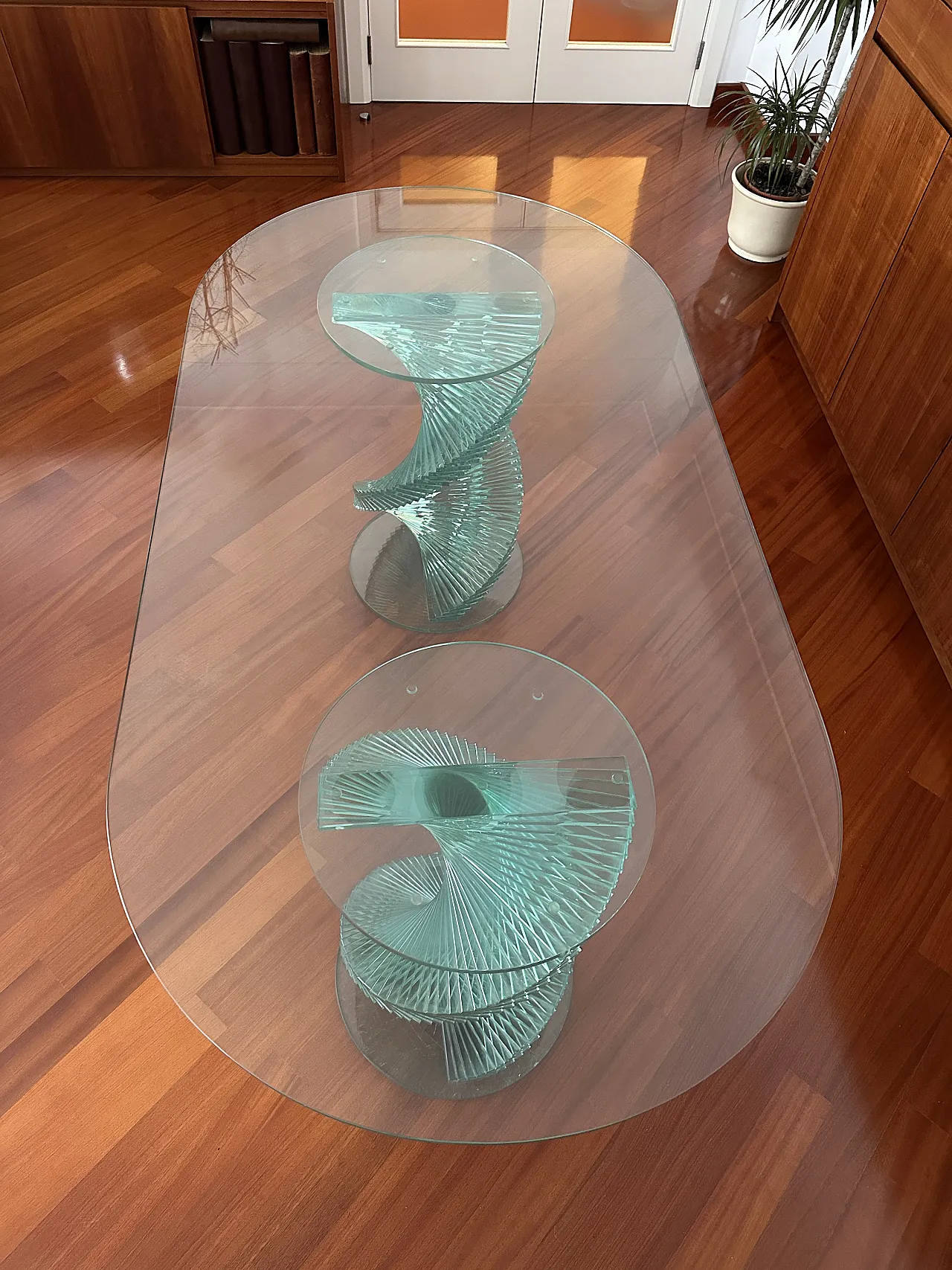 Elica table in tempered glass by Tonelli, '900 4