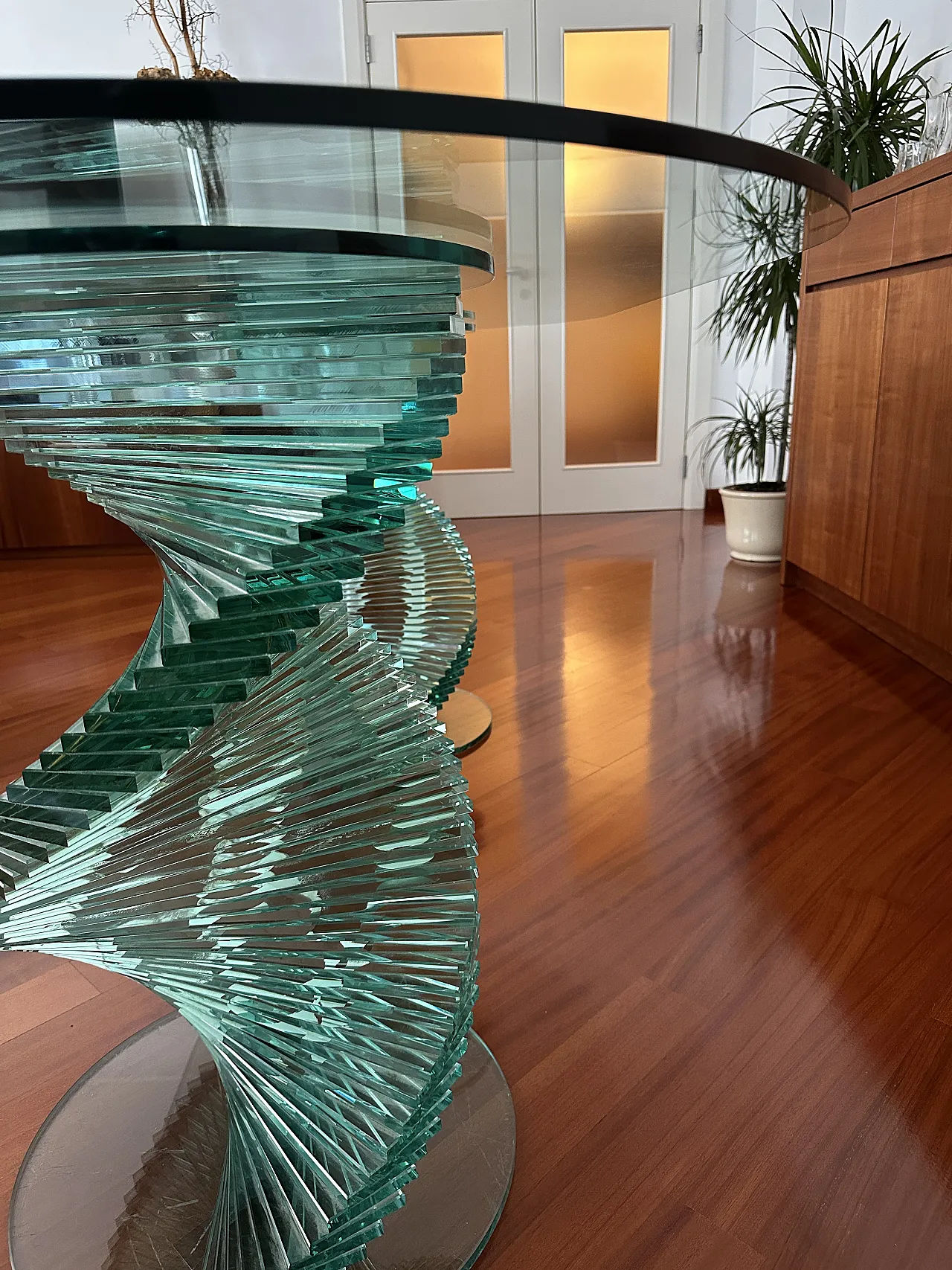 Elica table in tempered glass by Tonelli, '900 5