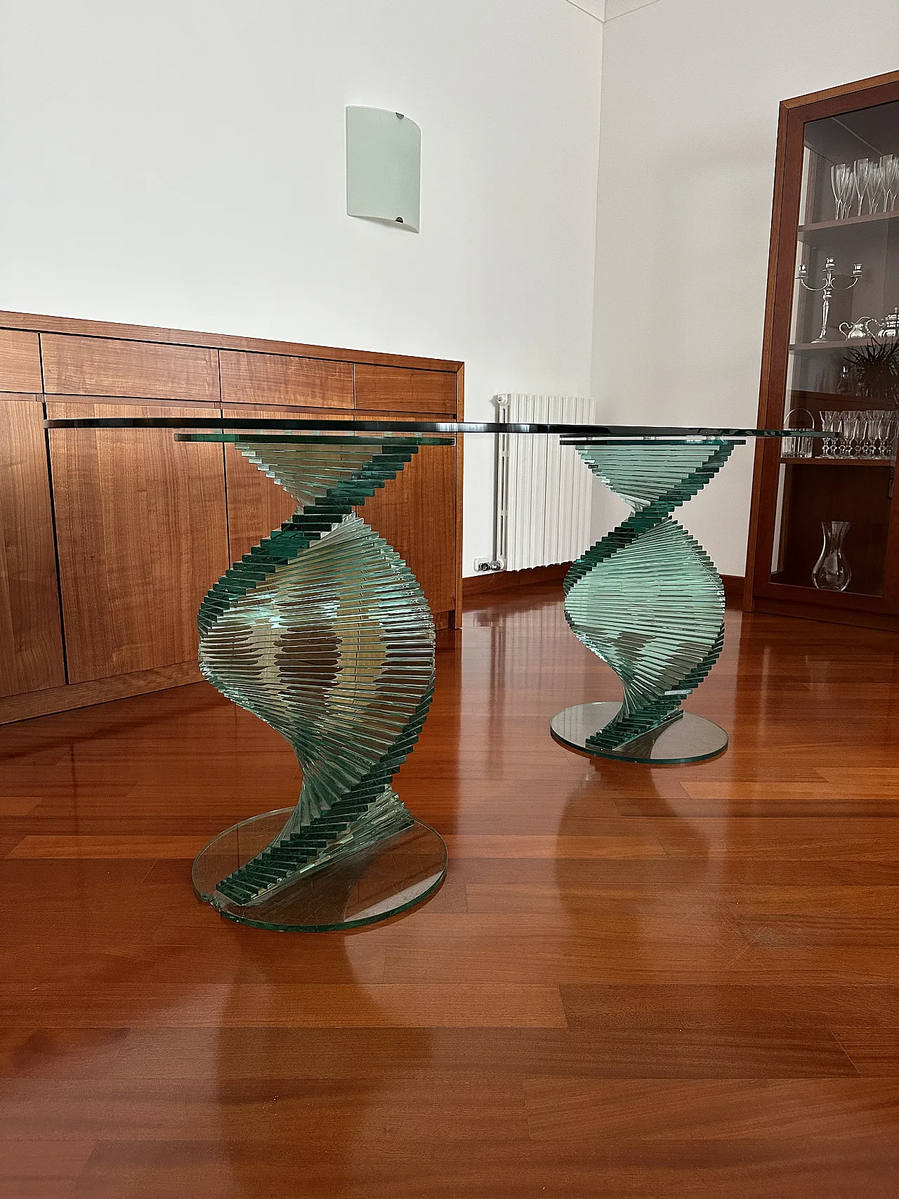 Elica table in tempered glass by Tonelli, '900 7