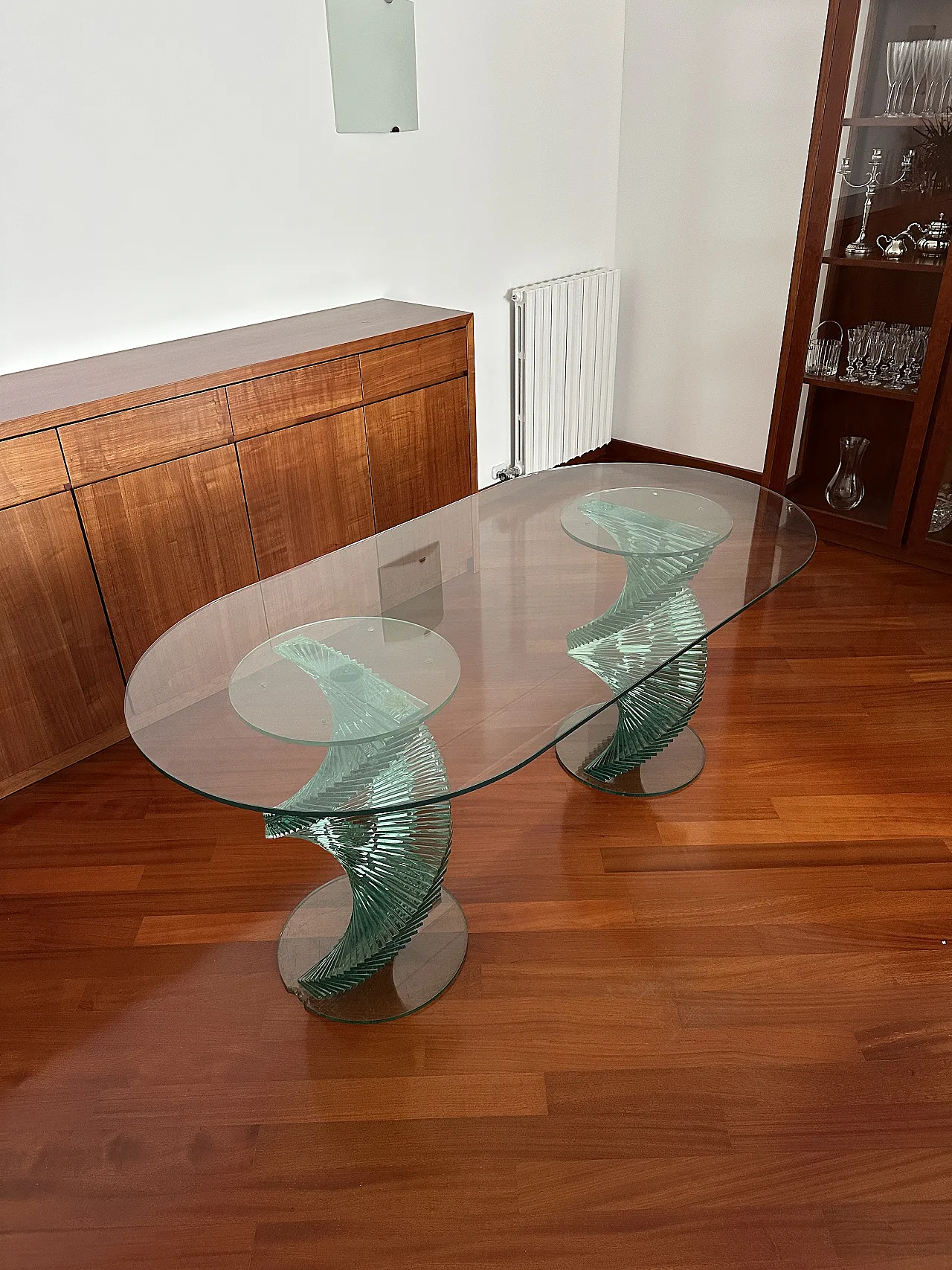 Elica table in tempered glass by Tonelli, '900 8