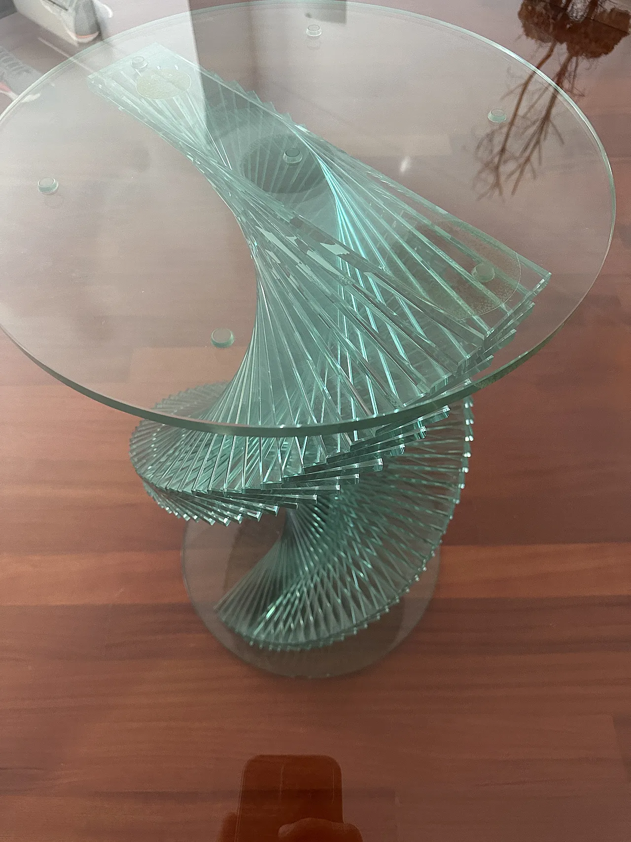 Elica table in tempered glass by Tonelli, '900 16