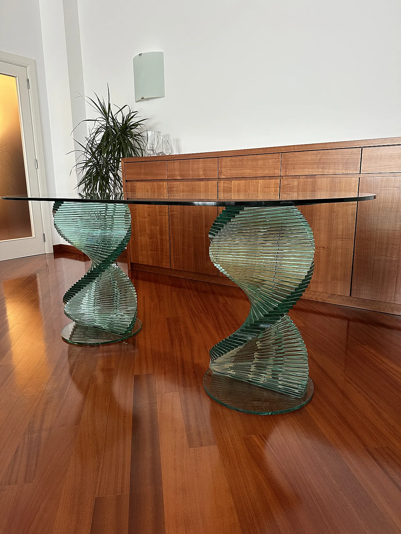 Elica table in tempered glass by Tonelli, '900 18