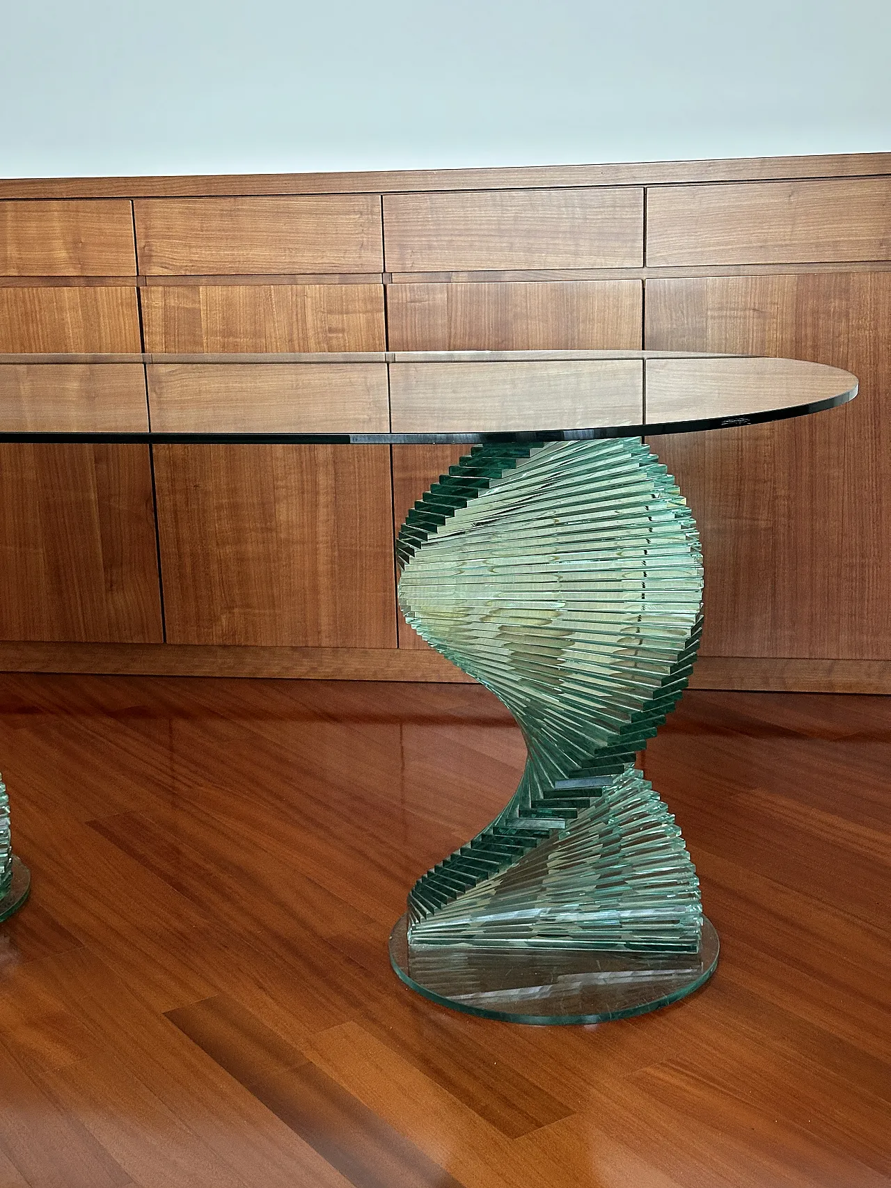 Elica table in tempered glass by Tonelli, '900 22
