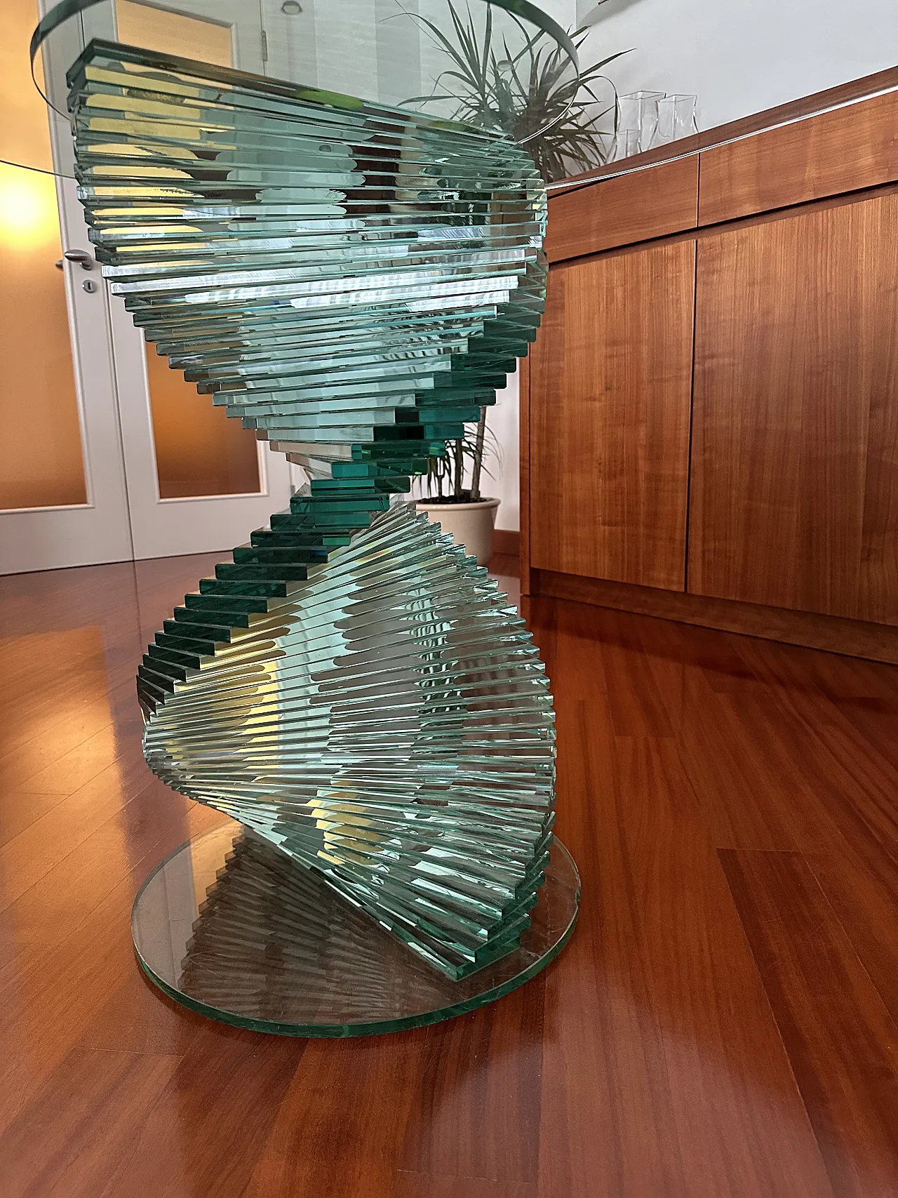 Elica table in tempered glass by Tonelli, '900 27