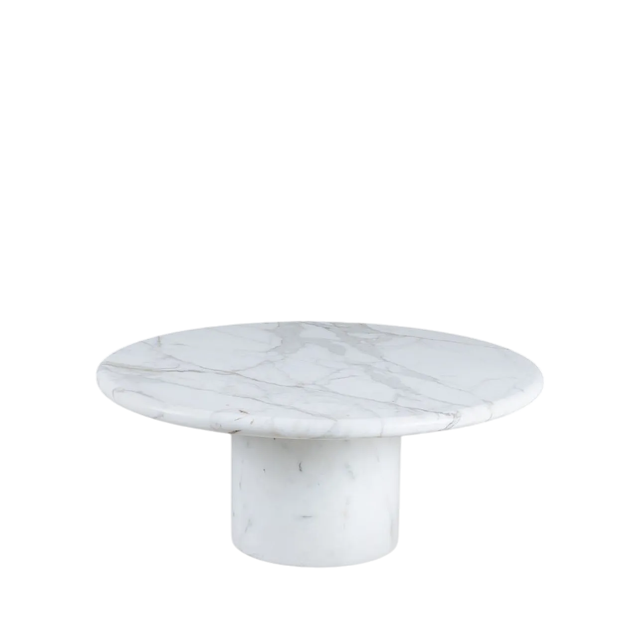 Tavolo rotondo in marmo di Carrara, anni '60 7