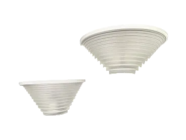 Couple of Applique Egisto by Angelo Mangiarotti for Artemide, 80s