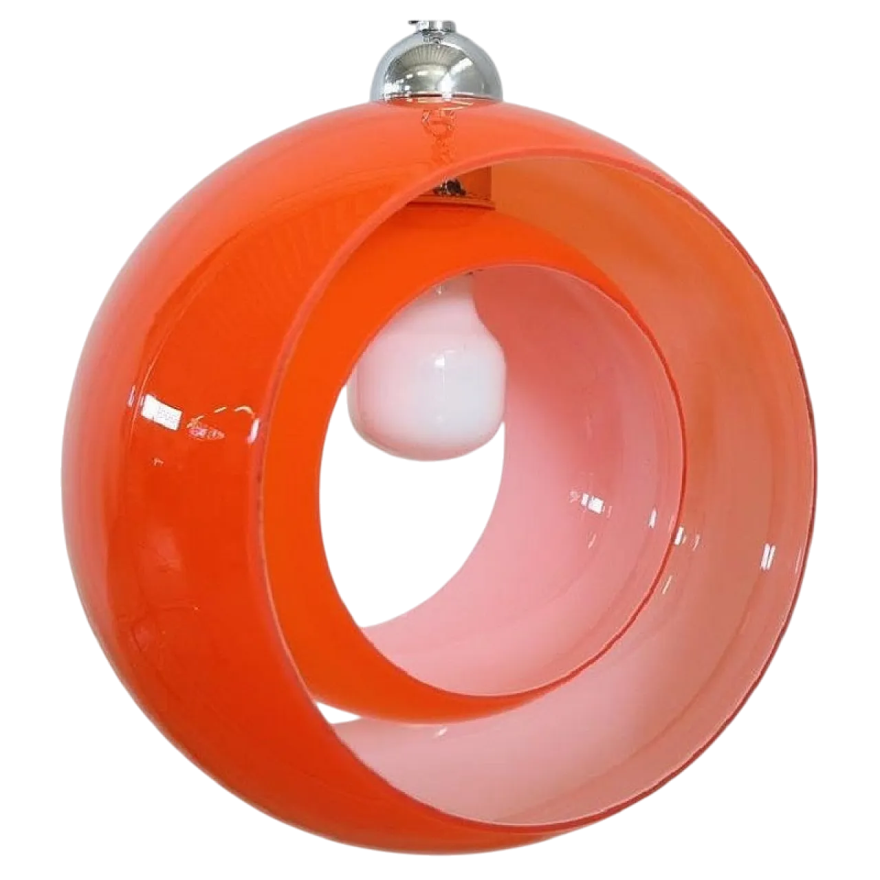 Lampada a sospensione in vetro di Murano, anni '60 17