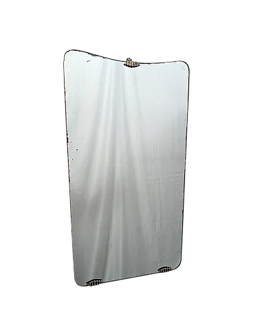 Specchio ricurvo in stile Art Deco, anni '50