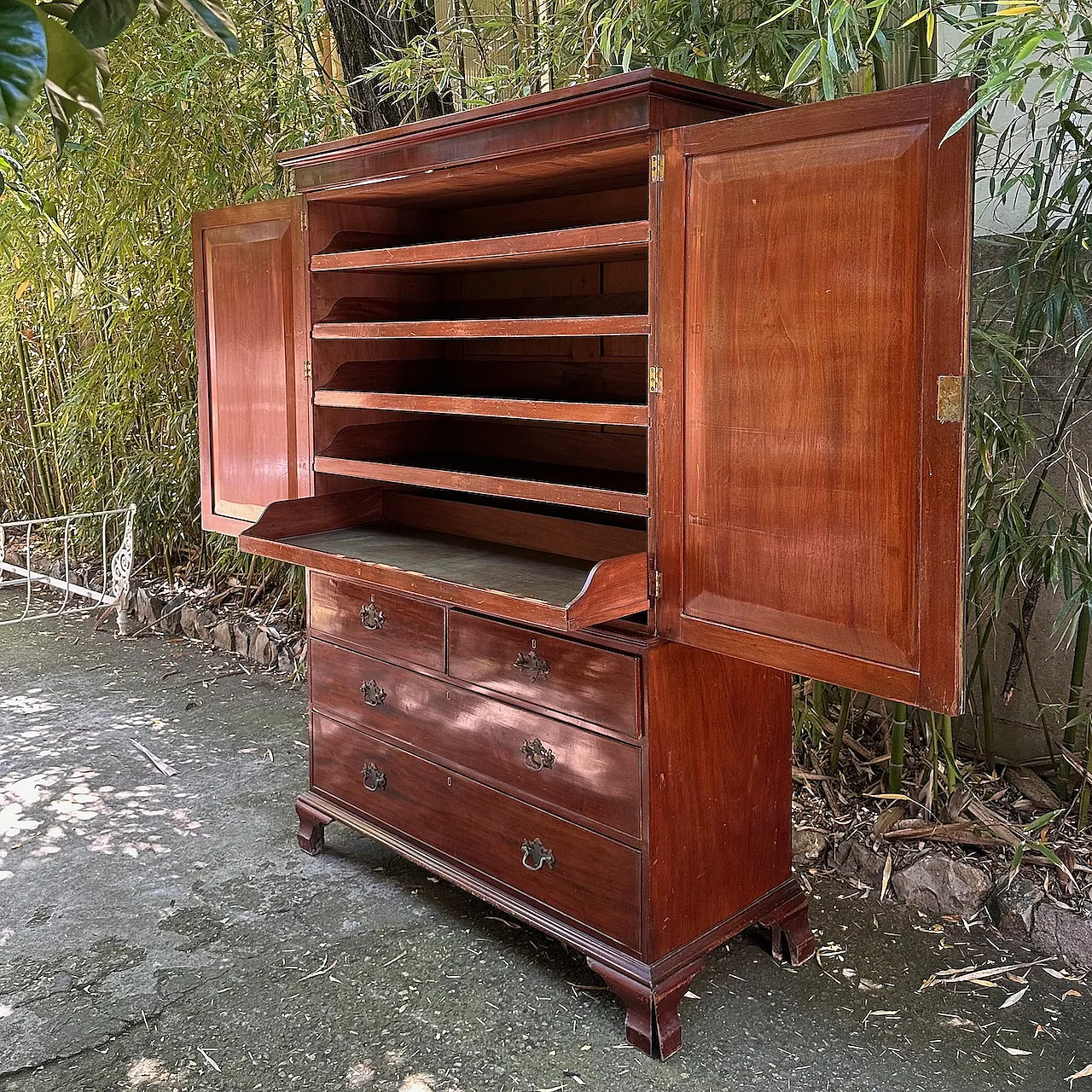 Armadio per biancheria in mogano, '800 2