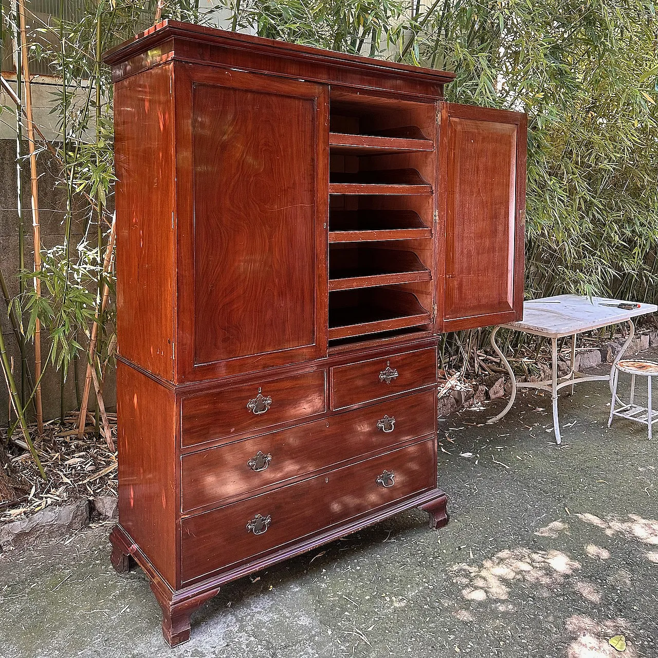 Armadio per biancheria in mogano, '800 4