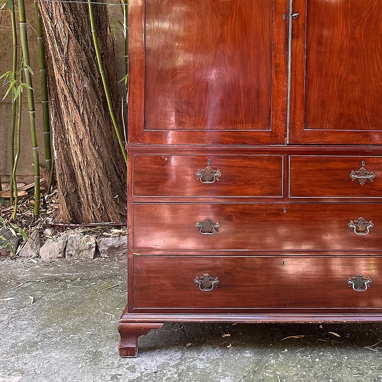 Armadio per biancheria in mogano, '800 9