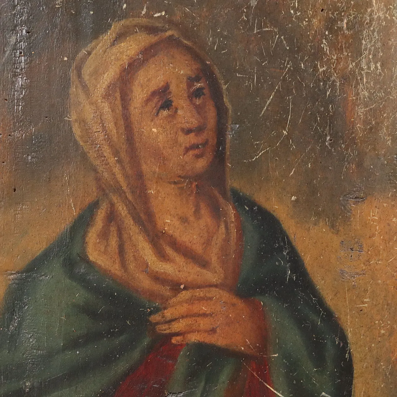 Credenza in stile eclettico in pioppo dipinto, '800 5