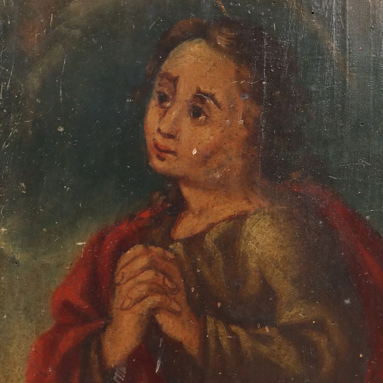 Credenza in stile eclettico in pioppo dipinto, '800 6