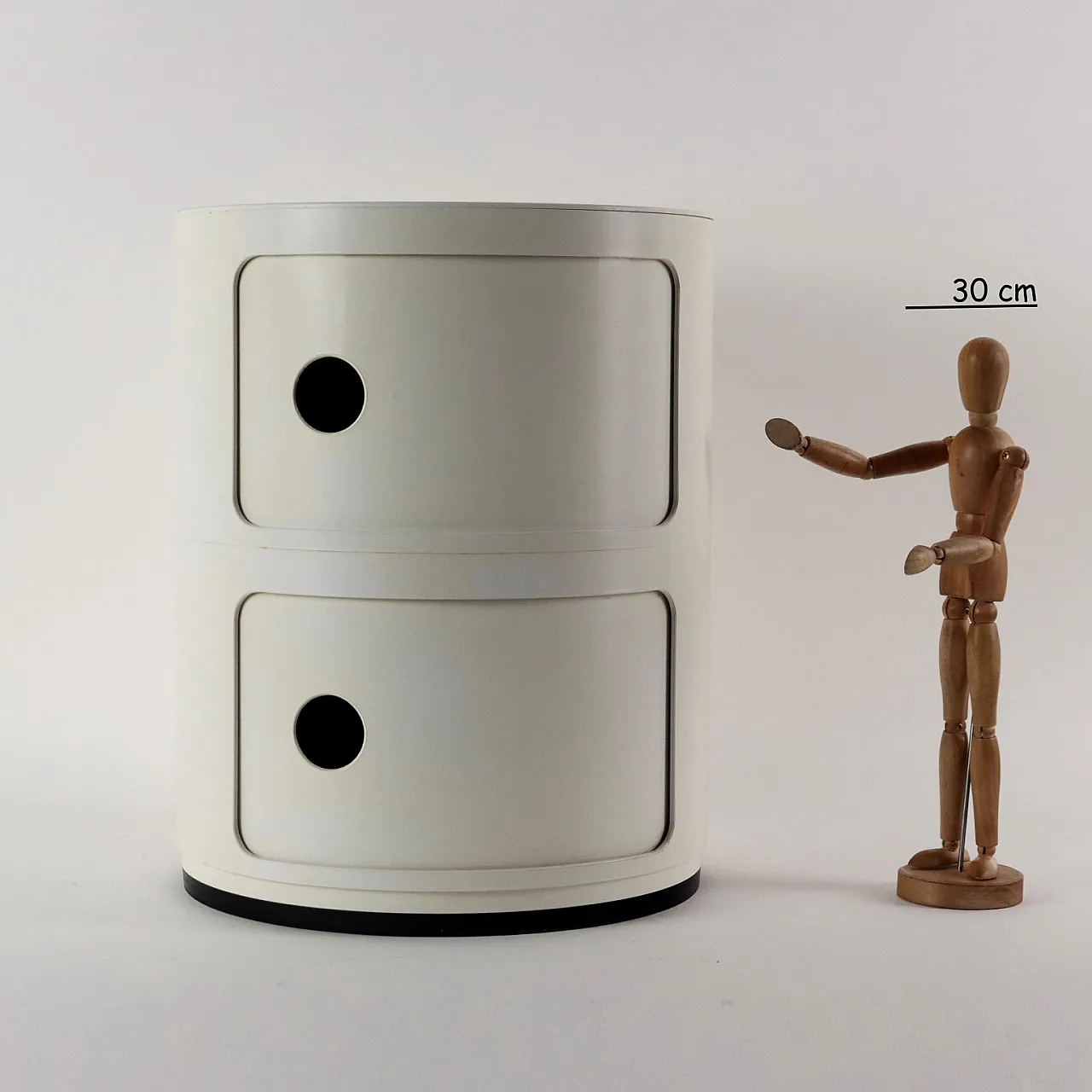 4965-6-7 contenitore cilindrico di Anna Ferrier Kartell, anni '70 3