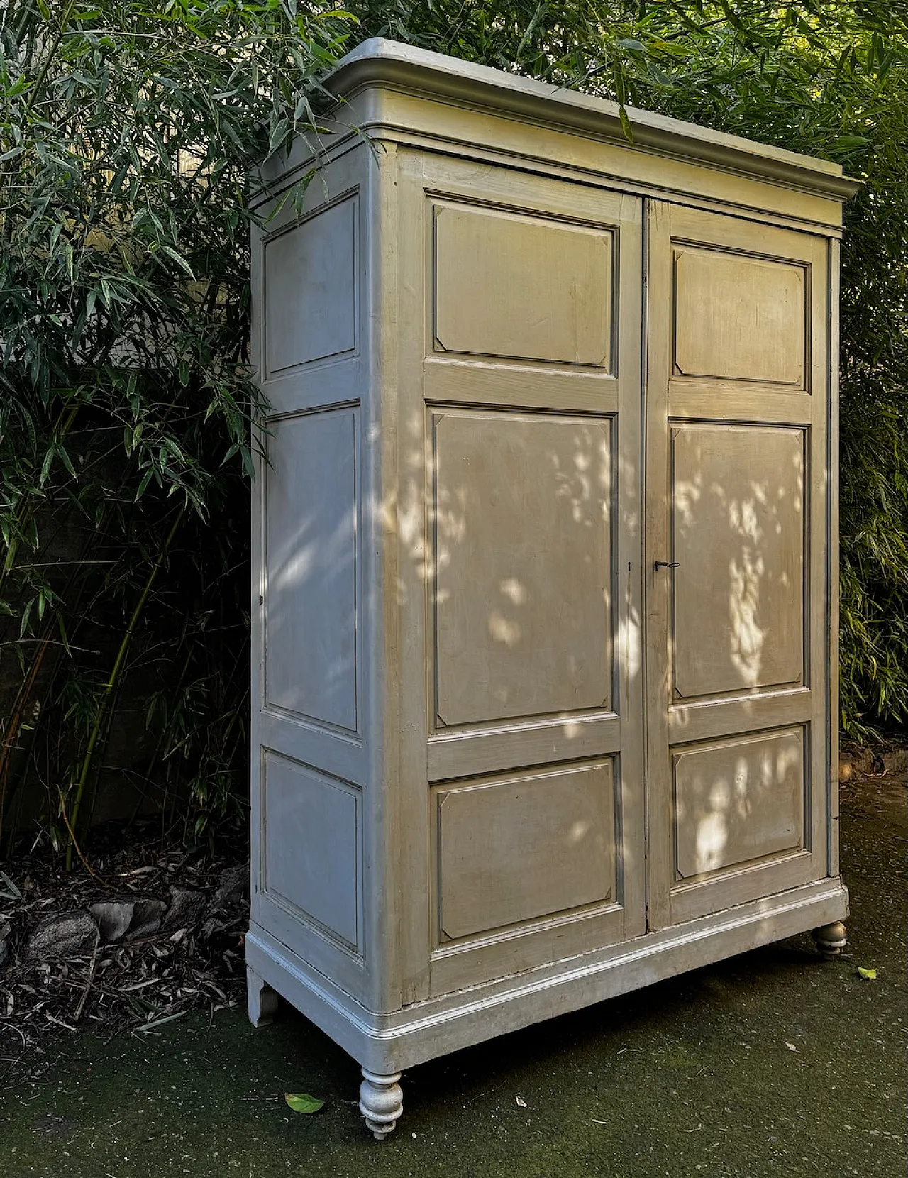 Grande armadio toscano a vernice mastice, '800 2