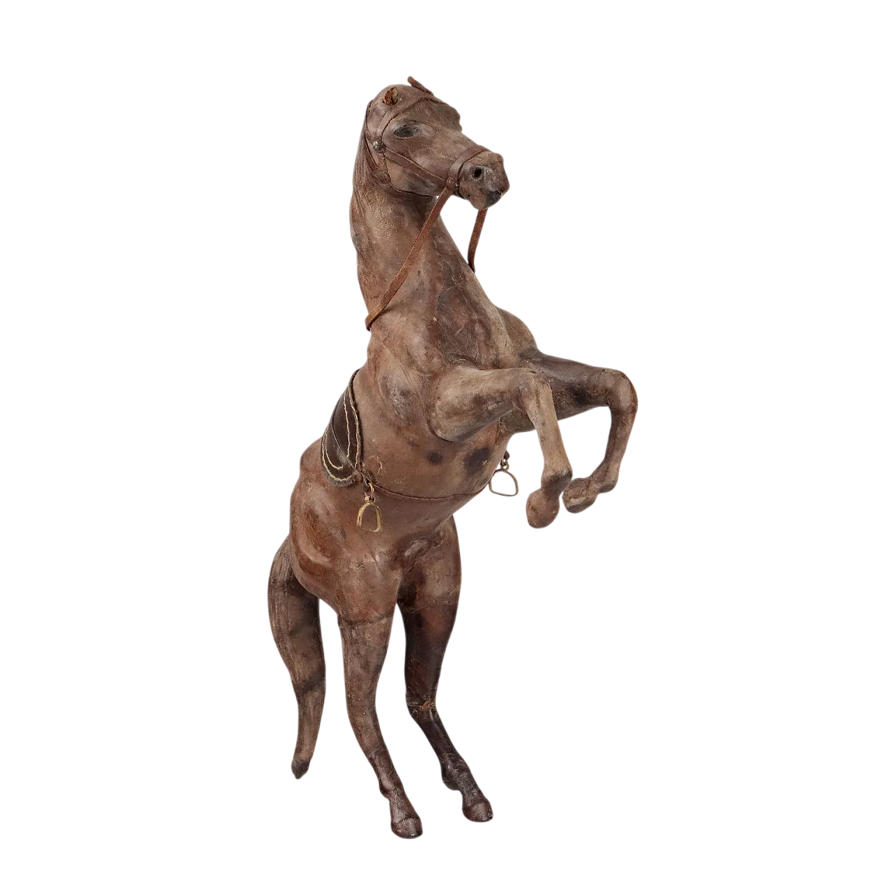 Leather-clad prancing horse, 20th century 8