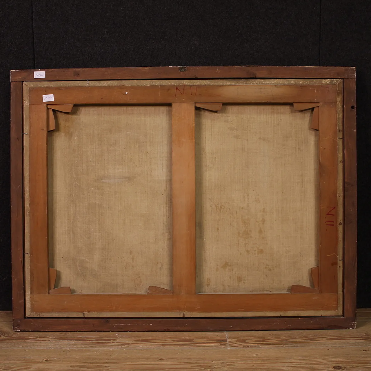 Country landscape with fig, oil on canvas, 17th century 8