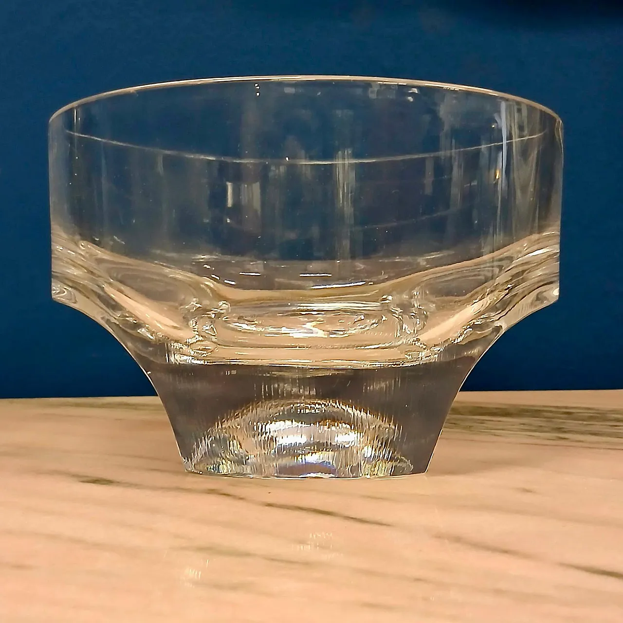 Coppa in cristallo di Arch.Taddei Sestini per Kristall Krisla, anni 70 2