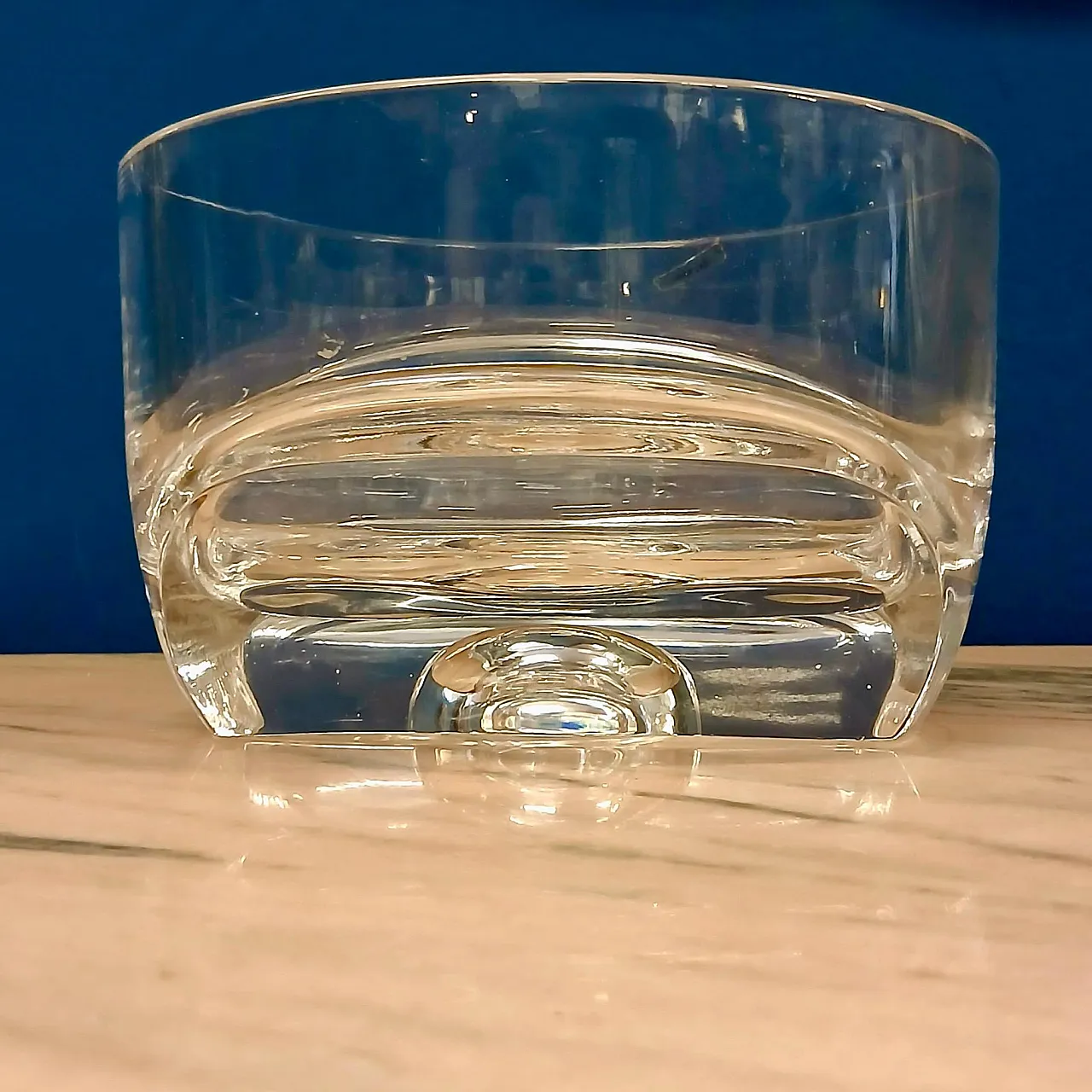 Coppa in cristallo di Arch.Taddei Sestini per Kristall Krisla, anni 70 3