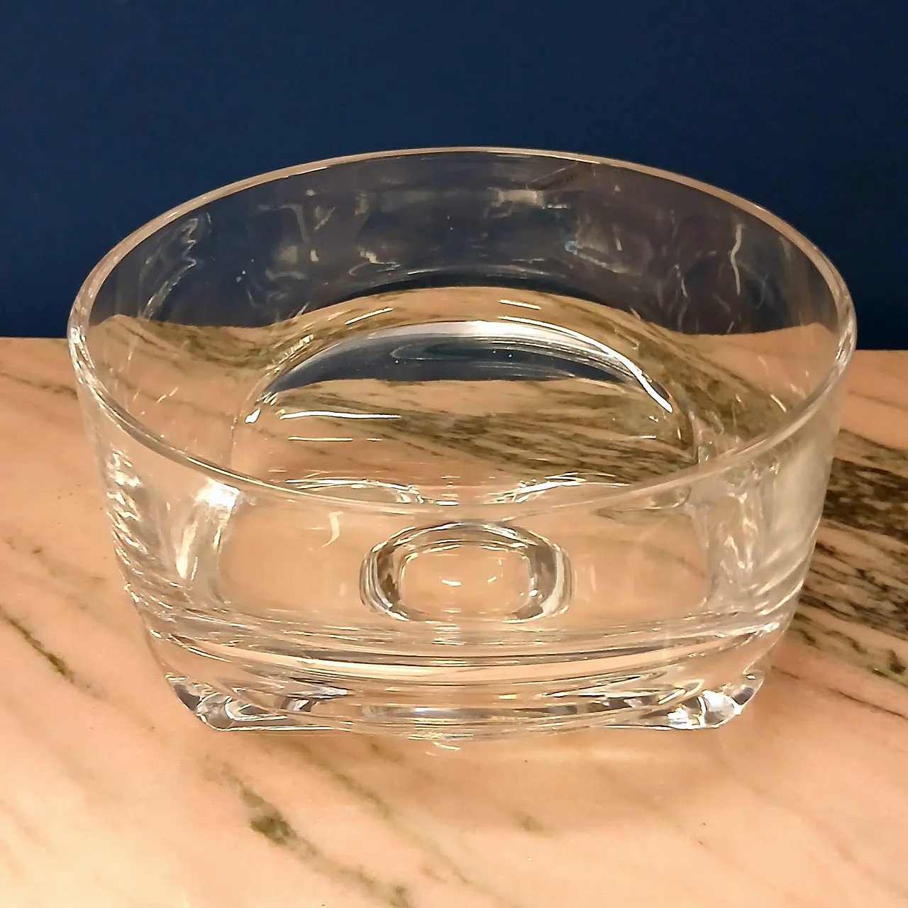 Coppa in cristallo di Arch.Taddei Sestini per Kristall Krisla, anni 70 4