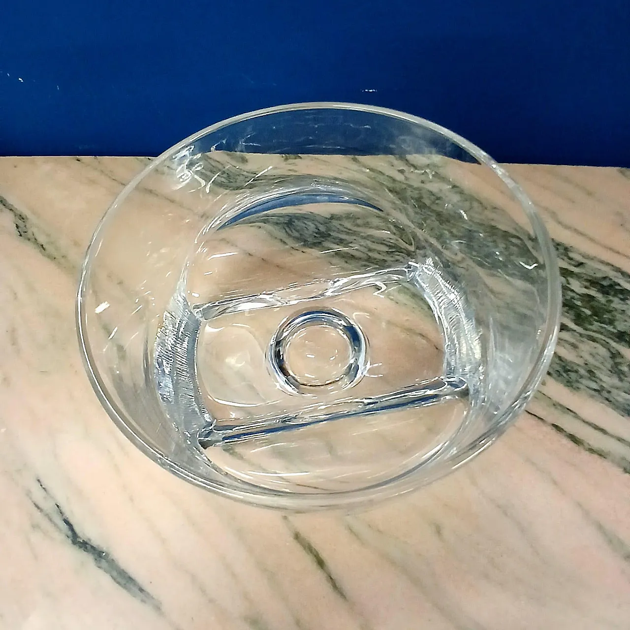 Coppa in cristallo di Arch.Taddei Sestini per Kristall Krisla, anni 70 6