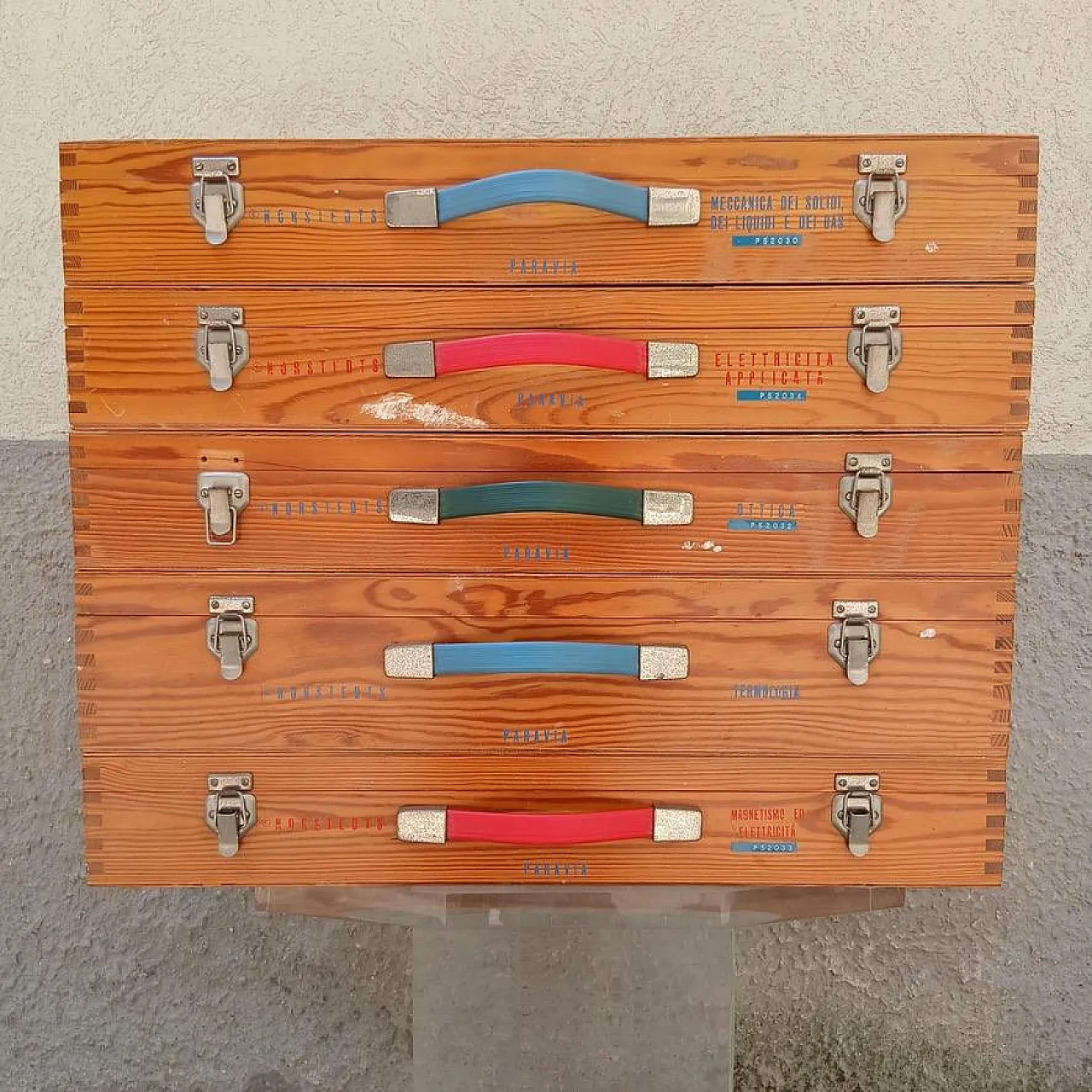 Cassetta Paravia meccanica solidi, liquidi e gas, anni ’60 8