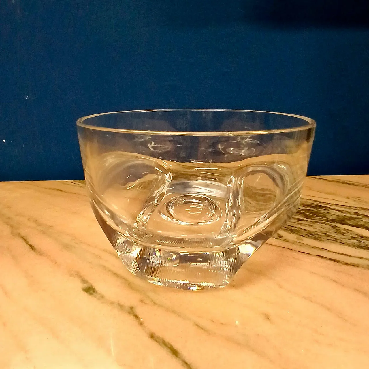 Coppa in cristallo di Arch.Taddei Sestini per Kristall Krisla, anni 70 7