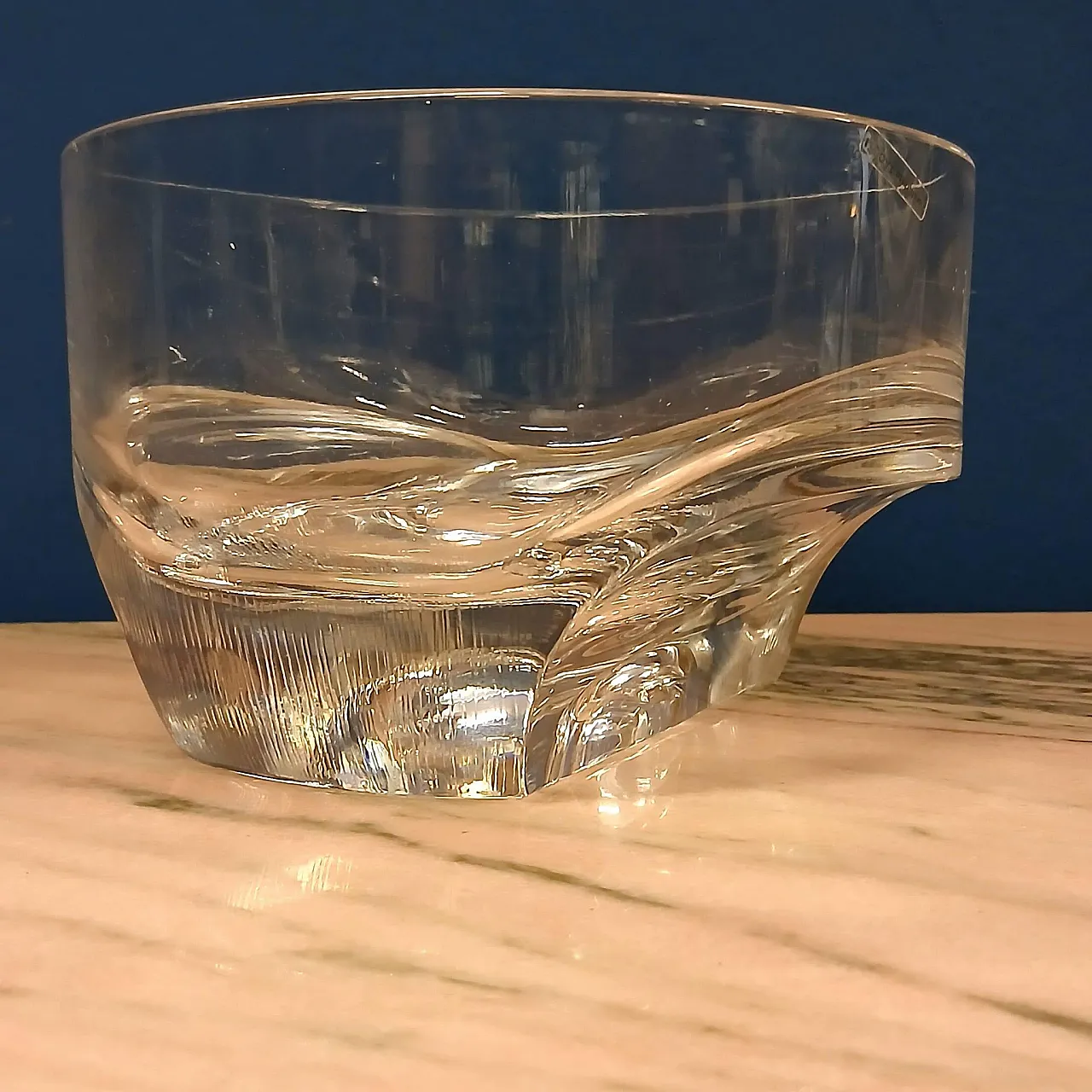 Coppa in cristallo di Arch.Taddei Sestini per Kristall Krisla, anni 70 9